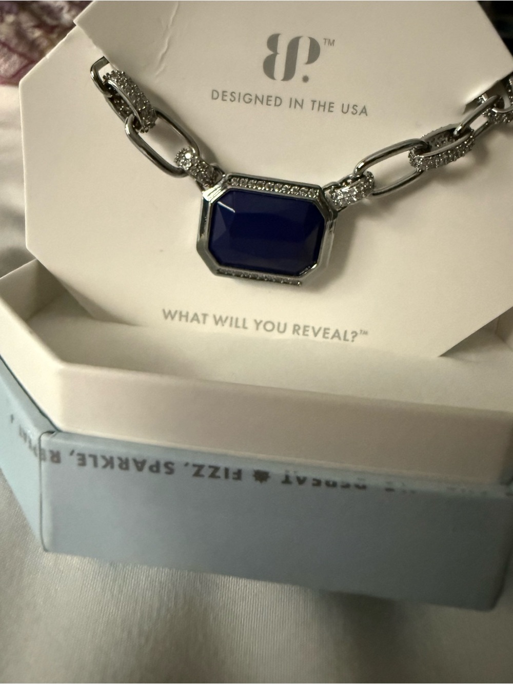 BP Exclusive Bringback You Are A Reflection of Love Lapis Hematite Necklace